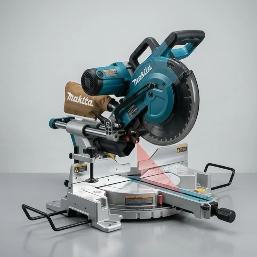 Makita LS1019L 10" Dual-Bevel Sliding Compound Miter Saw with Laser view 2